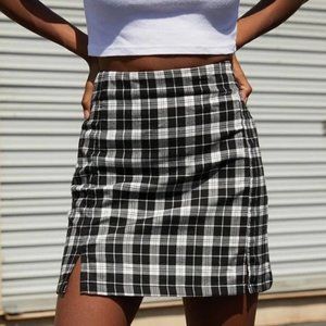 John Gault Plaid Cara Skirt